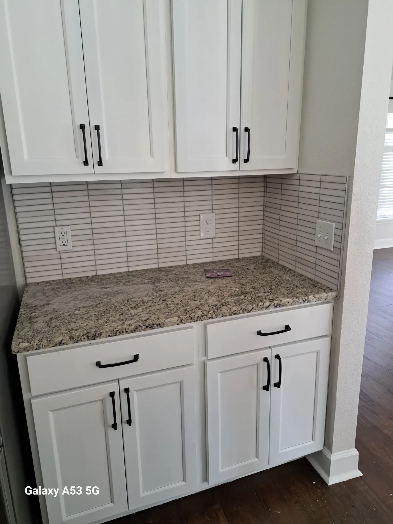 Tile backsplash — after