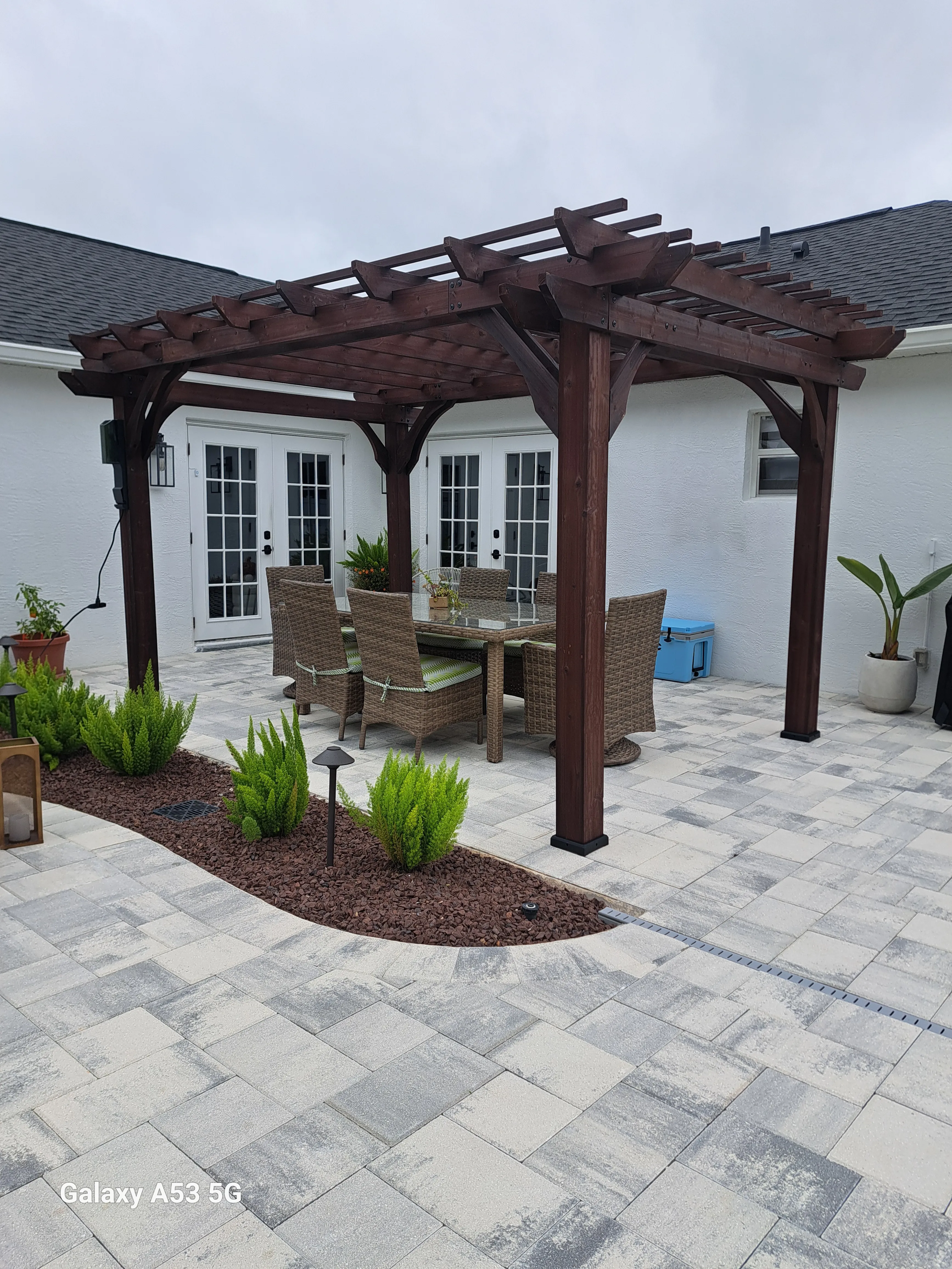 Pergola Assembly — after