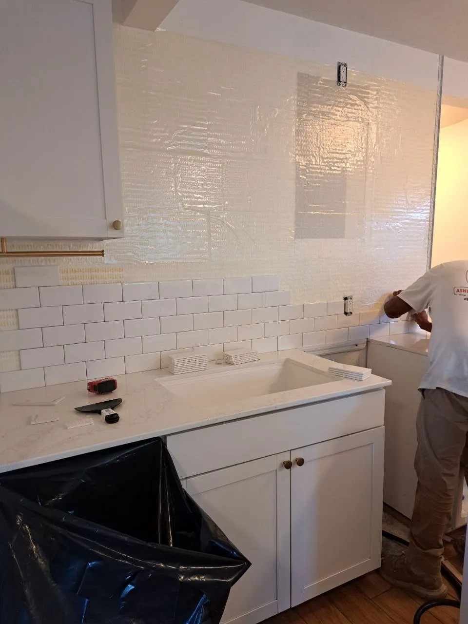 Tile Back Splash — before